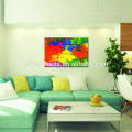 Peinture à l'huile abstraite colorée / Dropshipping Canvas Print Paypal / Wall Hanging Art Painting